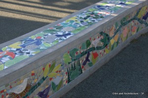 Tile Benches at Alta Plaza