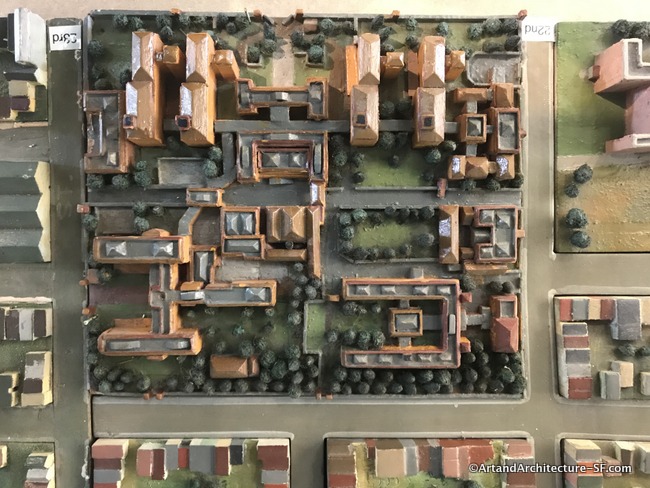 San Francisco General Hospital as portrayed on the map in the Potrero Hill Library